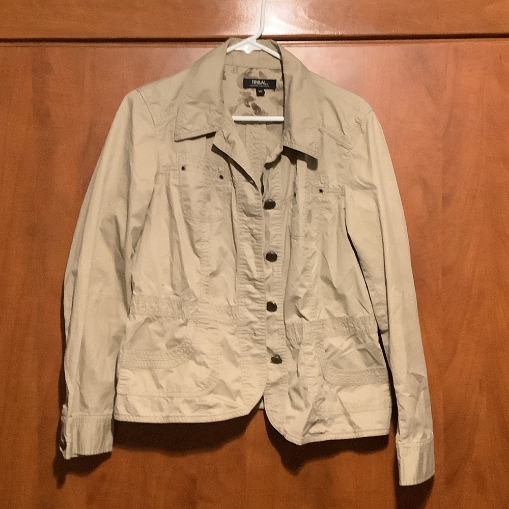 Tribal Women's Tan Utility Jacket